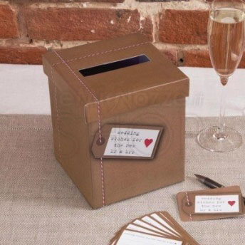 Box porta messaggi e buste regalo tema viaggio