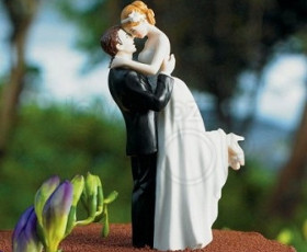 Cake topper abbraccio romantico