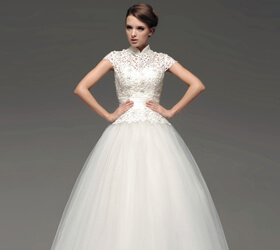 Abito da sposa principesco modello Adelaide