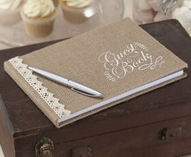 Guestbook matrimonio marrone stile country