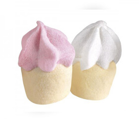 Marshmallow a forma di cupcake per candy bar nozze