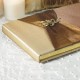 Guestbook color bronzo in raso e organza