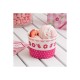 Coppette gelato in carta rosa 20 pezzi
