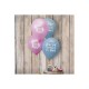 Palloncini decorativi compleanno rosa e azzurro 8 pezzi