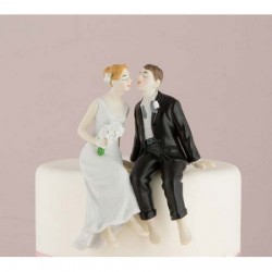 Cake topper sposi seduti