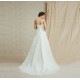 Abito da sposa classico con coprispalle staccabile Mod. Maria Amelia