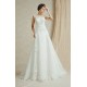 Abito da sposa classico con coprispalle staccabile Mod. Maria Amelia