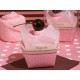 Asciugamano a forma di cupcake di colore rosa