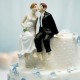 Cake topper sposi seduti