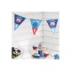 Festone decoratico 1° compleanno blu e rosso