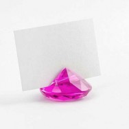 Segnaposto diamante fucsia 10 pezzi