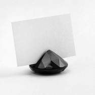 Segnaposto diamante nero 10 pezzi