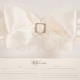 Guestbook con fiocco in raso e fibbia in strass