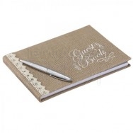 Guestbook matrimonio marrone stile country