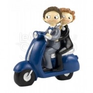 Cake topper boys in moto