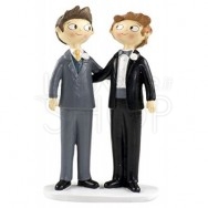 Cake topper boys abbracciati