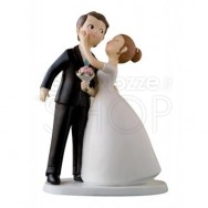 Cake topper sposi bacio