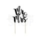 Cake topper scritta Mr & Mrs nera