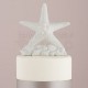 Cake topper a forma di stella marina bianca