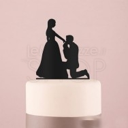 Cake Topper "Silhouette" nero