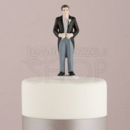 Cake topper sposo elegante