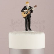 Cake topper sposo chitarrista