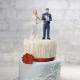 Cake topper sposo poliziotto