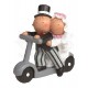 Cake topper sposi in monopattino