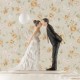 Cake topper bacio sposi con palloncino