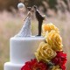 Cake topper bacio sposi con palloncino