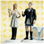 Cake topper scambio di ruoli