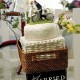 Cake topper con sposi in bicicletta