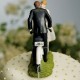 Cake topper con sposi in bicicletta