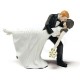 Cake topper bacio degli sposi