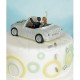 Cake topper sposi in macchina