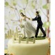 Cake topper sposini di corsa 