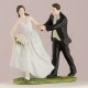 Cake topper sposini di corsa 