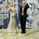 Cake topper sposi al cellulare