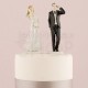 Cake topper sposi al cellulare