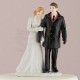 Cake topper con sposi in inverno