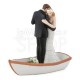 Cake topper con sposi in barca