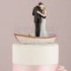 Cake topper con sposi in barca