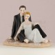 Cake topper sposi sulla spiaggia