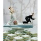 Cake topper sposi con sposo all'amo