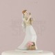 Cake topper sposi con sposo all'amo