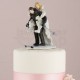 Cake topper sposi sulla neve