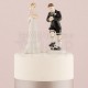 Cake topper sposini sportivi