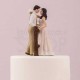 Cake topper con sposi in campagna