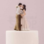 Cake topper con sposi in campagna