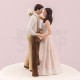 Cake topper con sposi in campagna